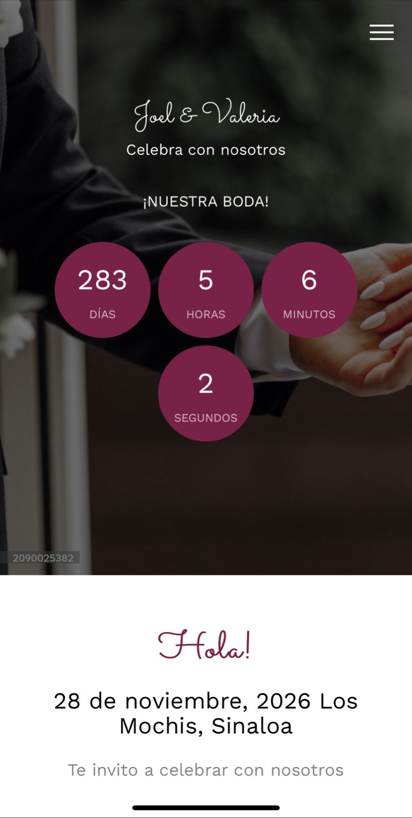 Invitación Boda Elegante